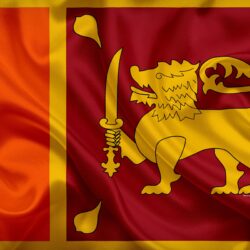 Download wallpapers flag of Sri Lanka, 4k, silk flag, national