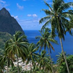 soufriere mountain piton caribbean soufriere and the pitons st