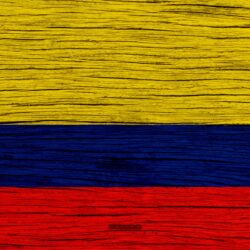 Download wallpapers Flag of Colombia, 4k, South America, wooden