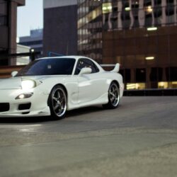 Wallpapers auto, cars, mazda rx7, white, tuning, tuning cars
