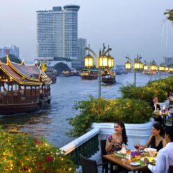 Relax on the waterfront in Bangkok, Thailand wallpapers and image