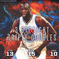 Draymond Green Registers Third Straight Triple