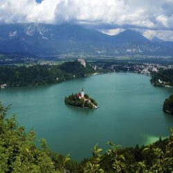 Beautiful Landscape, Lake Bled, Slovenia, Wallpapers Hd