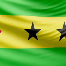Realistic beautiful Sao Tome and Principe flag 4k Motion Backgrounds
