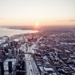 Aerial View Of Toronto City HD desktop wallpapers : Widescreen