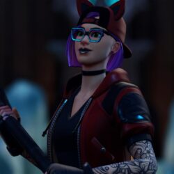 Downaload Glasses, woman skin, urban girl, Fortnite wallpapers