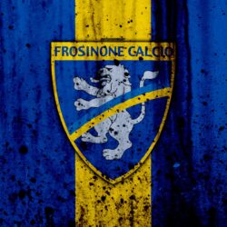 Download wallpapers Frosinone, 4k, grunge, Serie B, football, Italy