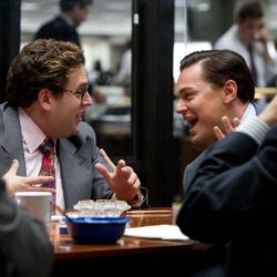 Download Leonardo DiCaprio And Jonah Hill Laughing Wallpapers
