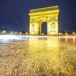Paris Arc de Triomphe Night Timelapse HD wallpapers