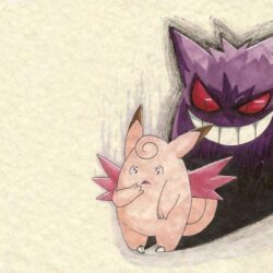 Download Pokemon gengar shadows clefable Wallpapers