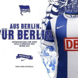Hertha BSC Berlin 2014 15 Nike Home Jersey Desktop Wallpapers