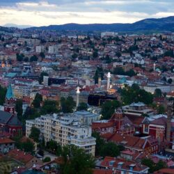 Photos Bosnia and Herzegovina Sarajevo Evening Cities Houses