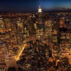Empire State Building At Night Wallpapers