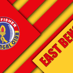 Download wallpapers East Bengal FC, 4k, Indian football club, red