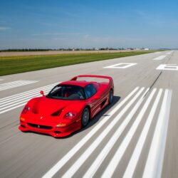 Download Ferrari F50, Runway, Red, Cars Wallpapers