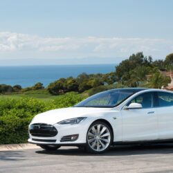 Download Wallpapers Tesla, Model s, Tesla model s, White