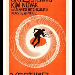 Vertigo Film Poster by Alfred Hitchcock