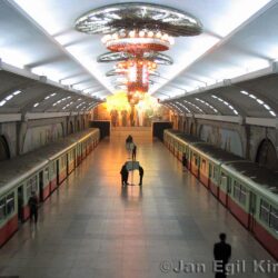 Pyongyang metro north korea city asia wallpapers
