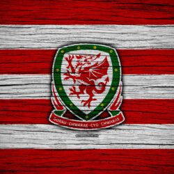 Download wallpapers 4k, Wales national football team, logo, UEFA