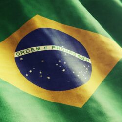 Brazil Flag Waving Wallpapers