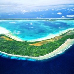 Coral Reefs: Sea Gilbert Kiribati Paradisiac Blue Beach Lagoon