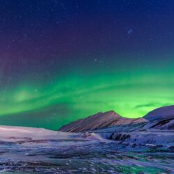 Wallpapers Norway, Svalbard, aurora borealis image for desktop
