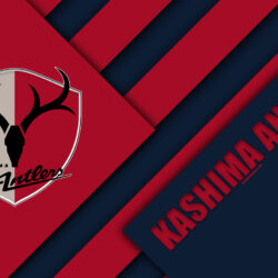Download wallpapers Kashima Antlers FC, 4k, material design