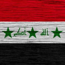 Download wallpapers Flag of Iraq, 4k, Asia, wooden texture, Iraqi