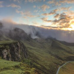 Download Isle Of Skye, Scotland, Clouds, Sunset, Hills