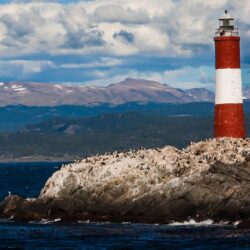 Lighthouse in the Beagle Channel near Ushuaia, Tierra Del Fuego