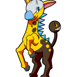 Psyched Up Collab: Shiny Girafarig by osarumon