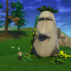 Fortnite: search where the Stone Heads are looking location