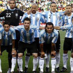 Estos jugadores son del equipo nacional de fútbol de Argentina