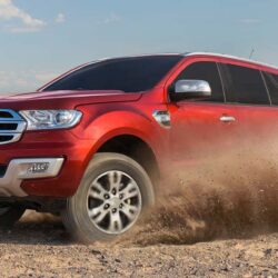 2018 Ford Endeavour off road red color 4k hd wallpapers