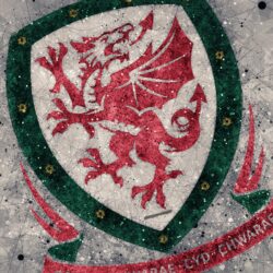 Download wallpapers Wales national football team, 4k, geometric art