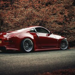 Nissan 350z cars red tuning wallpapers