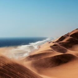 Namibia Kalahari Desert Sea Nature Sand Coast