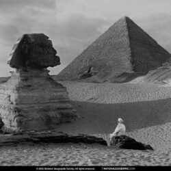 Giza, Egypt, Great Sphinx, 1918, Photo of the Day, Picture