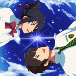 Anime Your Name. Taki Tachibana Mitsuha Miyamizu Kimi No Na Wa