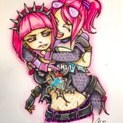Drew up power chord and brite bomber from fortnite