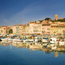 Yachts at coast in Cannes, France wallpapers and image