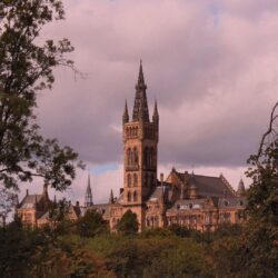 Religious: Chapel University Glasgow Places Known Tower Overcast