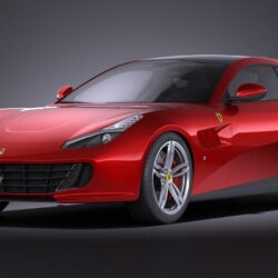 RED FERRARI GTC4 LUSSO HD WALLPAPERS