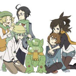 N & Touya & Touko & Cheren & Bianca & Solosis & Reuniclus