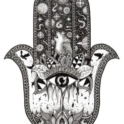 5 Hamsa drawing wallpapers for free download on Ayoqq