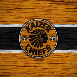 Download wallpapers FC Kaizer Chiefs, 4k, wooden texture, South
