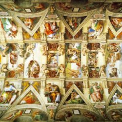 Sistine Chapel Ceiling by Michelangelo wallpapers 3