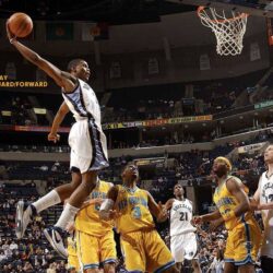 NBA Grizzlies NO.22 Rudy Gay Dunk picture