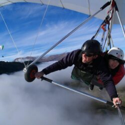Hang gliding flight fly extreme sport glider