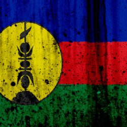 Download wallpapers New Caledonia flag, 4k, grunge, flag of New